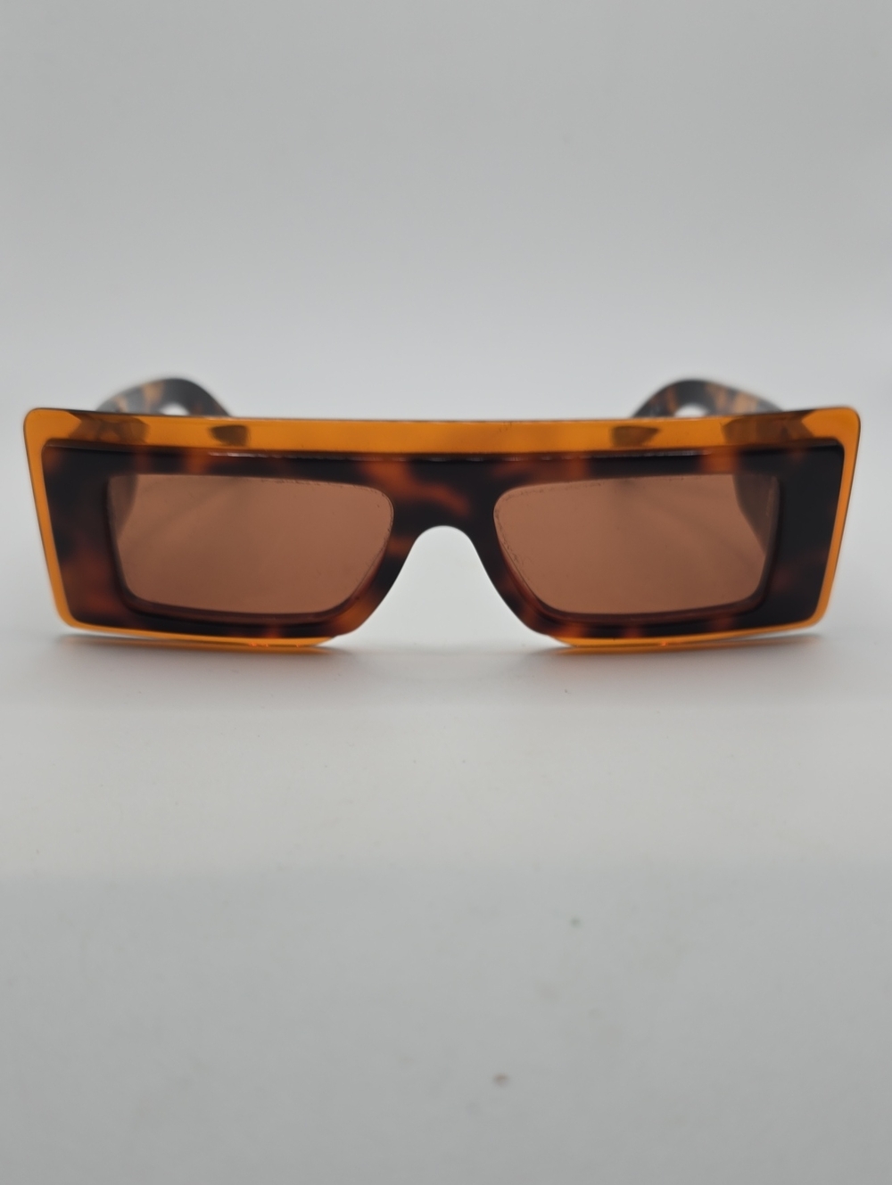 Kenzo Tortoiseshell Rectangular Sunglasses - Brown Lenses